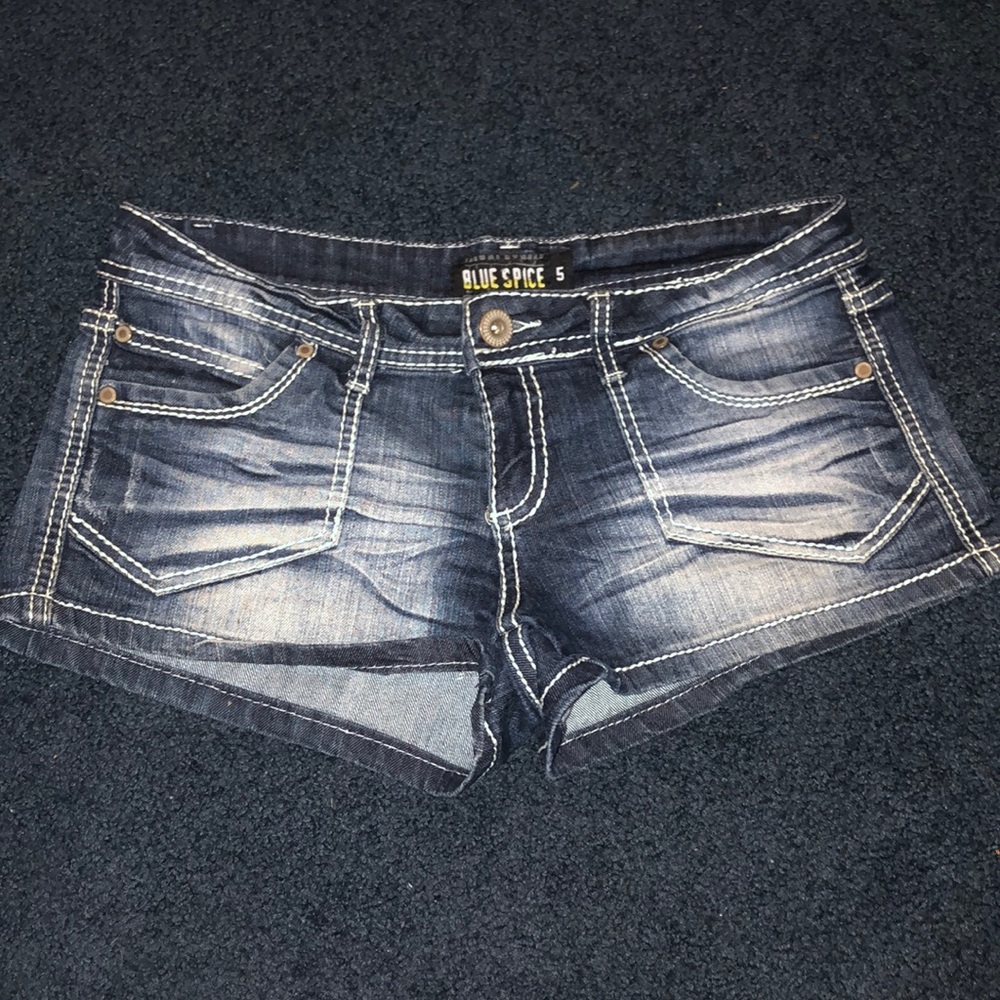 Blue jean shorts